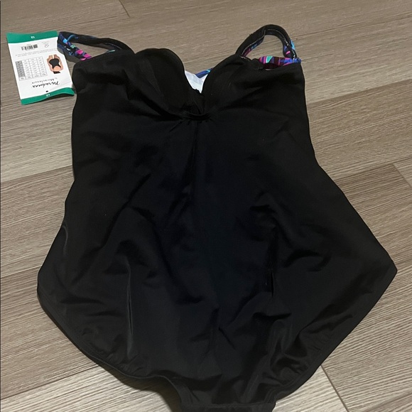 Miraclesuit One Piece in Vibrant Pink and Blue - Picture 6 of 7